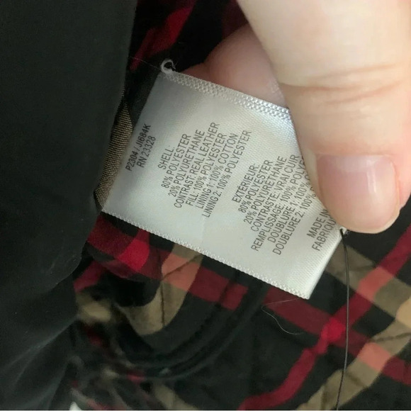 Pendleton Quilted Equestrian Black  Jacket with Plaid Lining S - Picture 4 of 12